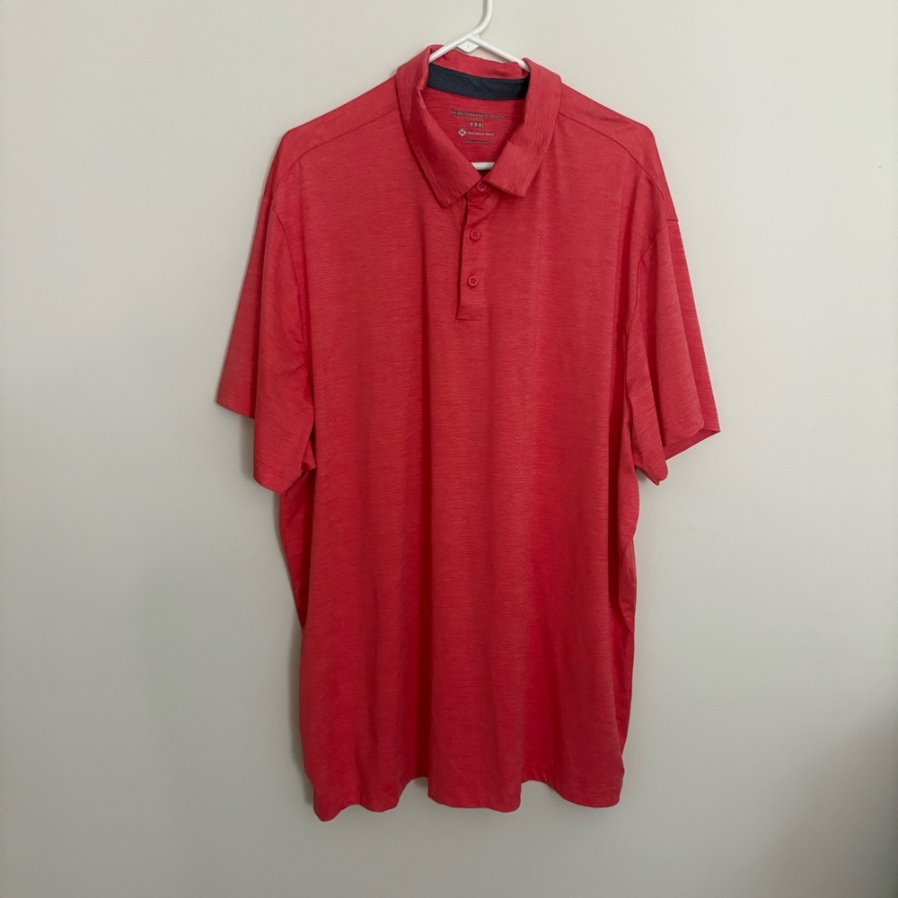 Members Mark Pink Polo Shirt Mens 3XL Like New Golf Office sporty